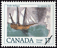 1979 - Émile Nelligan, Le vaisseau d'or - Canadian stamp - Stamps of Canada